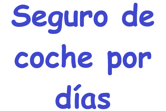 Seguro de coche por días